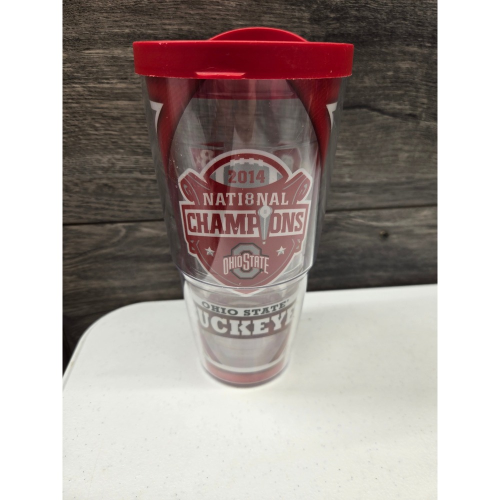 Tervis Ohio State Buckeyes 2014 National Champions Tumbler with Lid 24oz Red